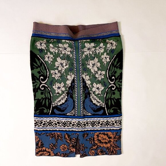 NWT Anthropologie Moth Knit Jacquard Skirt, Size XS - Picture 4 of 7